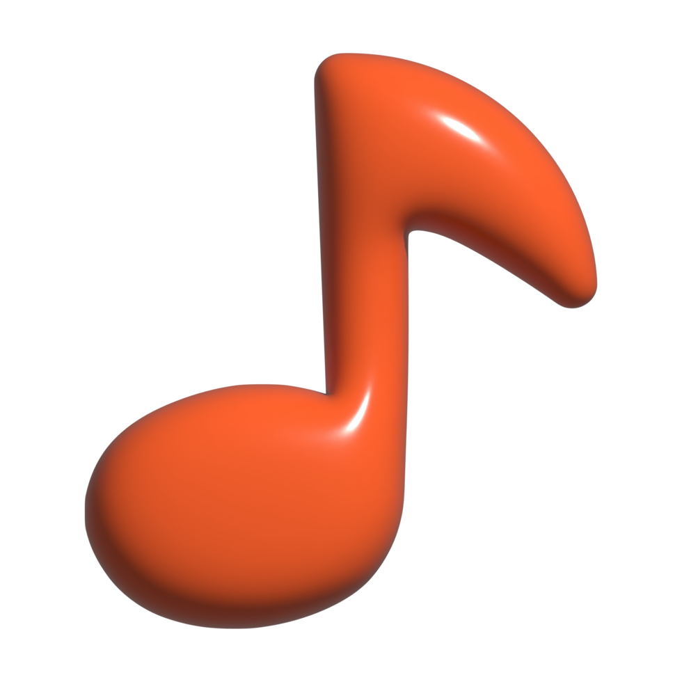 3d icon music note png