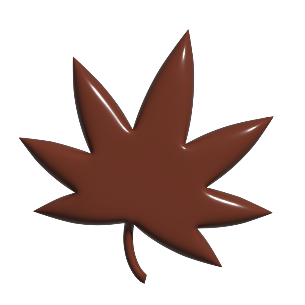 3d icône feuille png