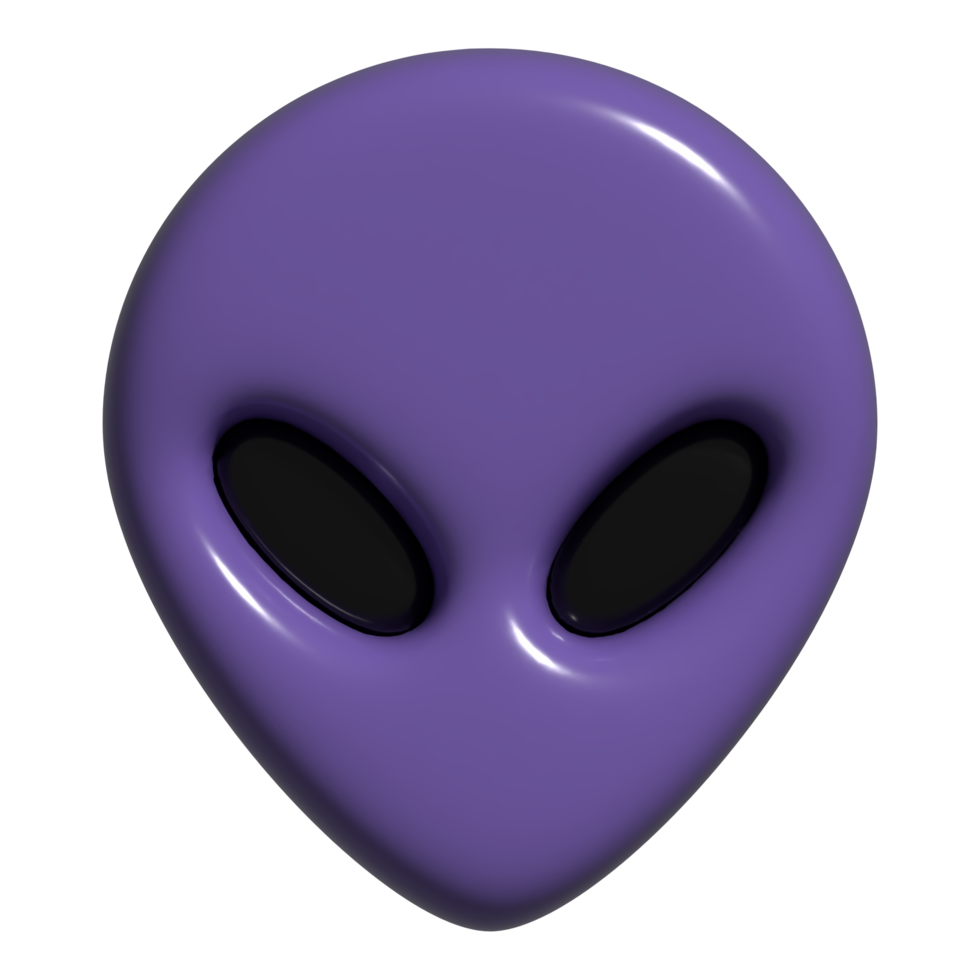 3d icon alien,  monster png