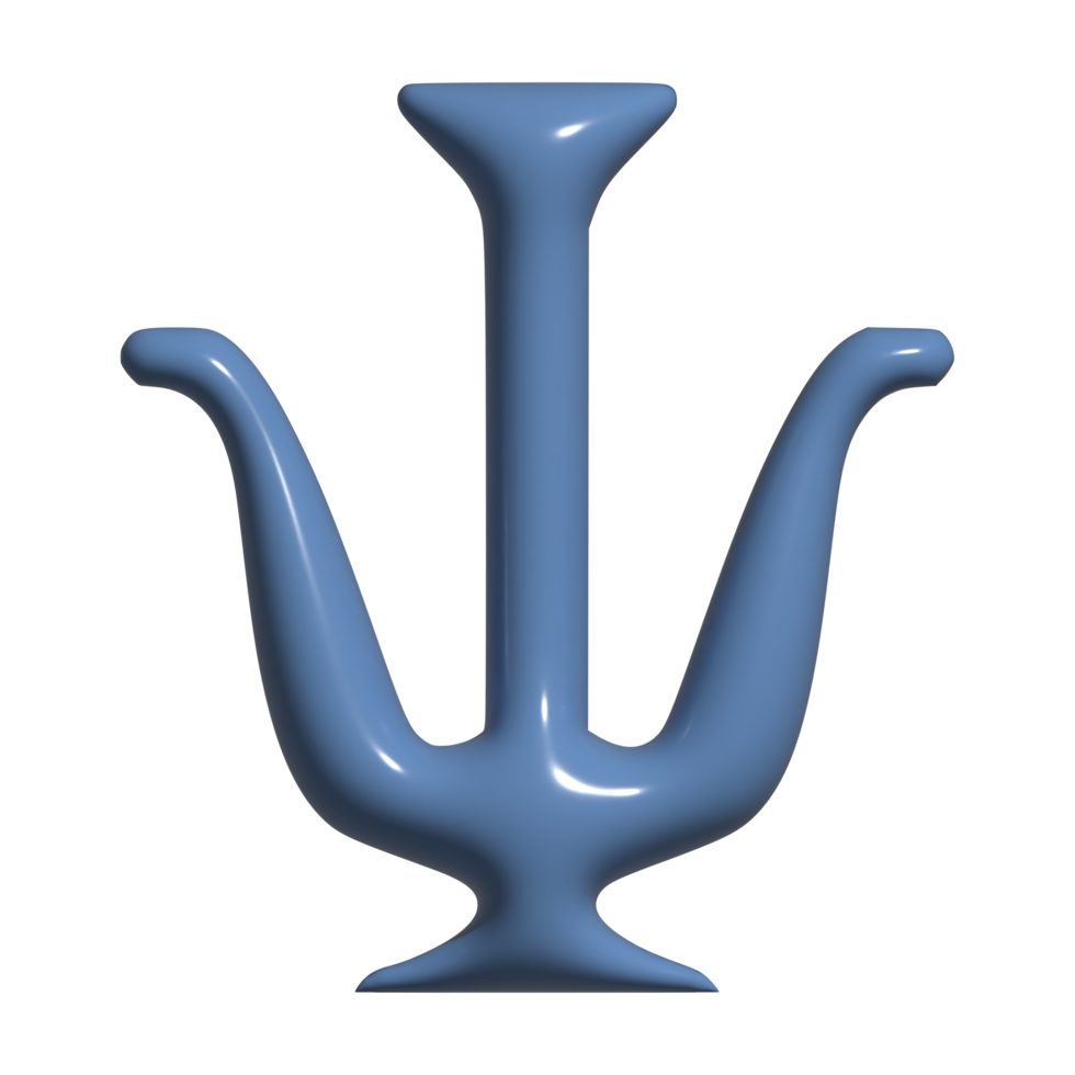 3d psi alfabet png