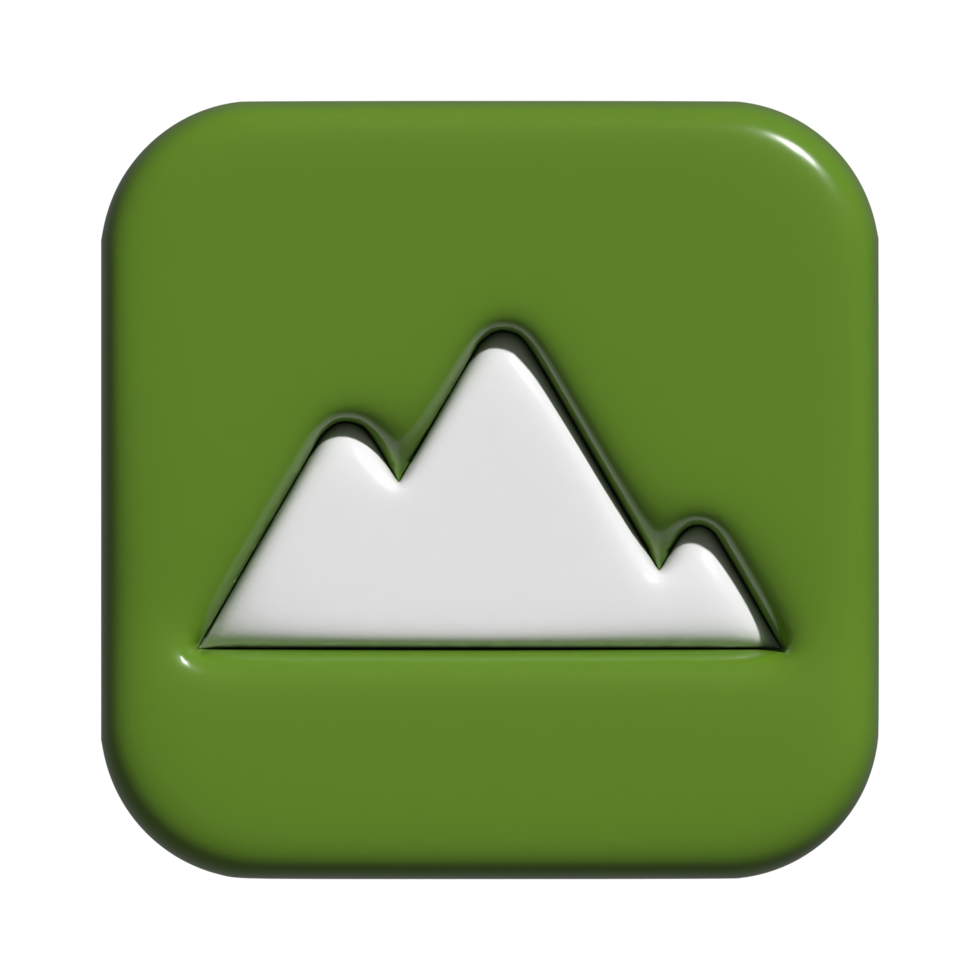 3d ícone do montanha png