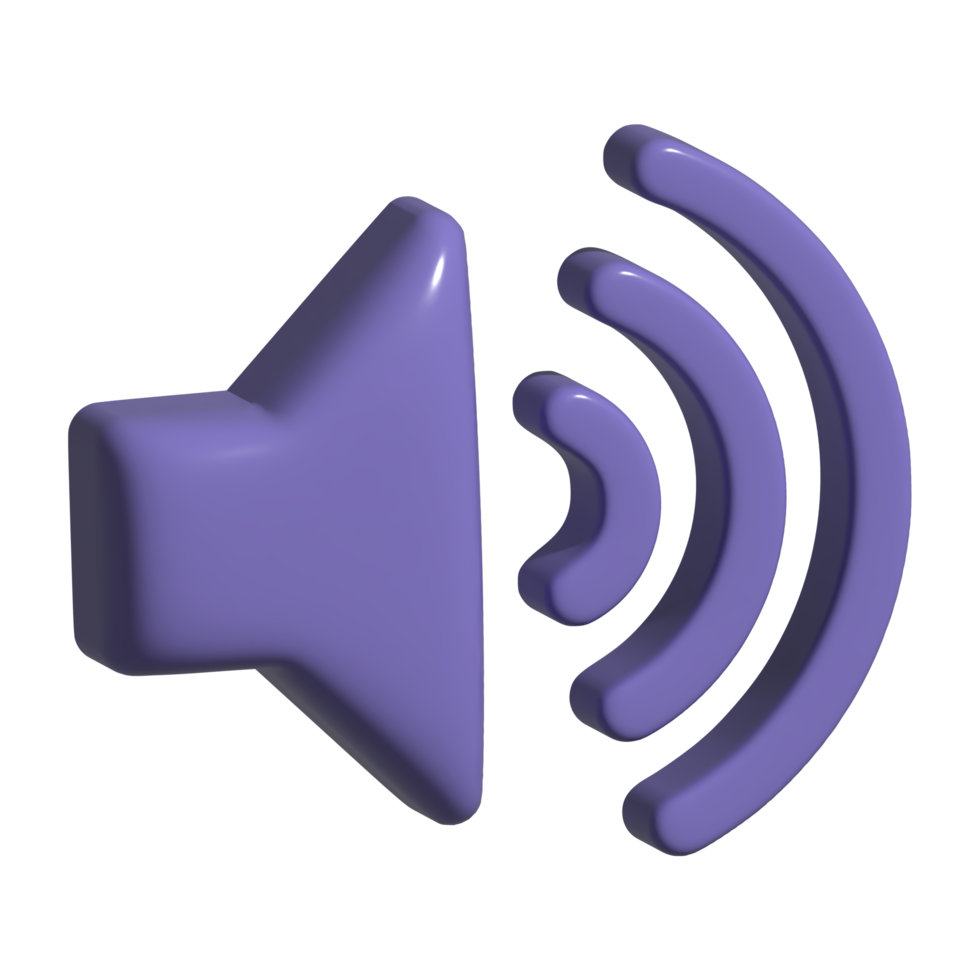 3d icon of speaker png