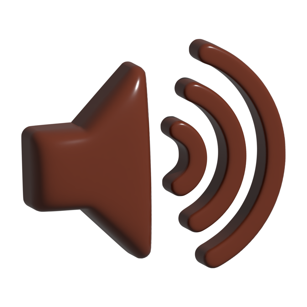 3d icon of speaker png