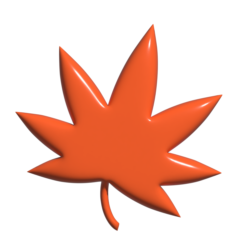 3d icône feuille png