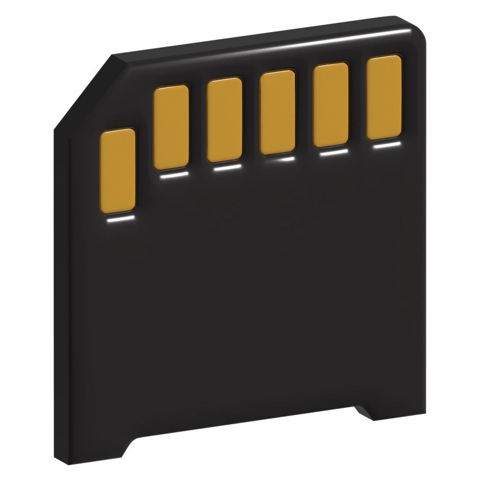 3d icon memory card png