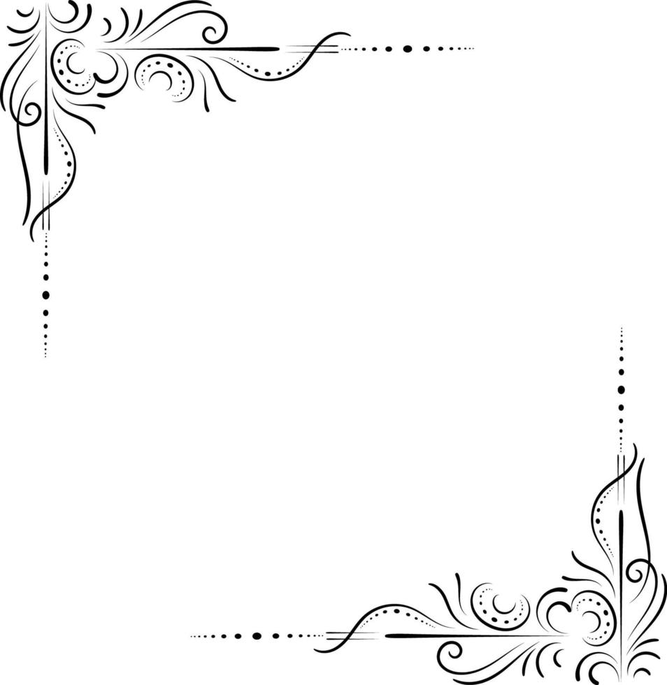 Floral frame elements vector