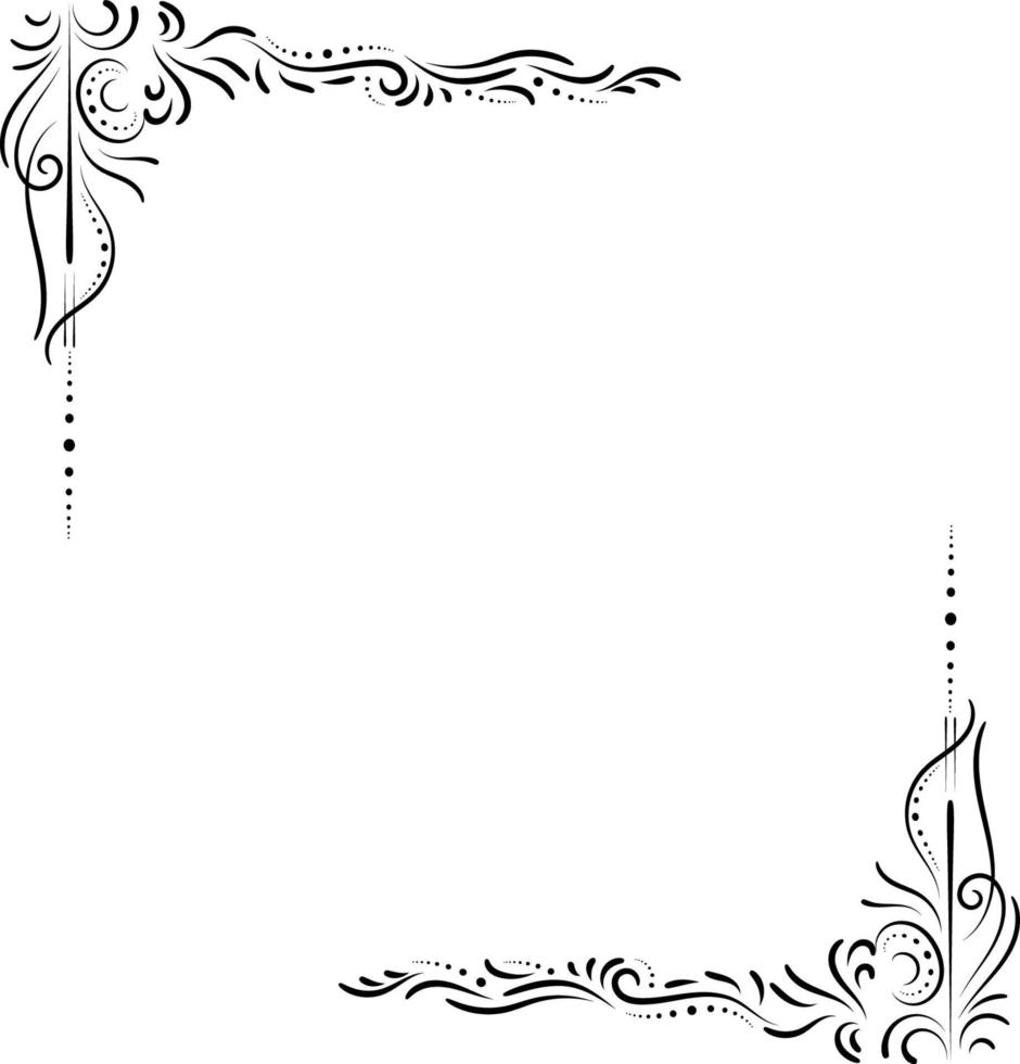 Floral frame elements vector