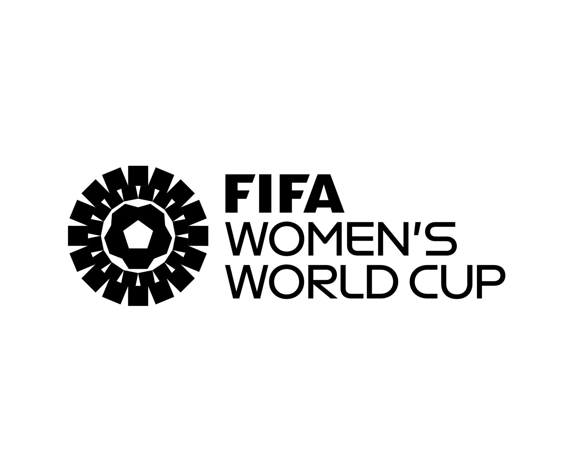Fifa Women's World Cup 2023 official Logo Black Mondial Champion Symbol