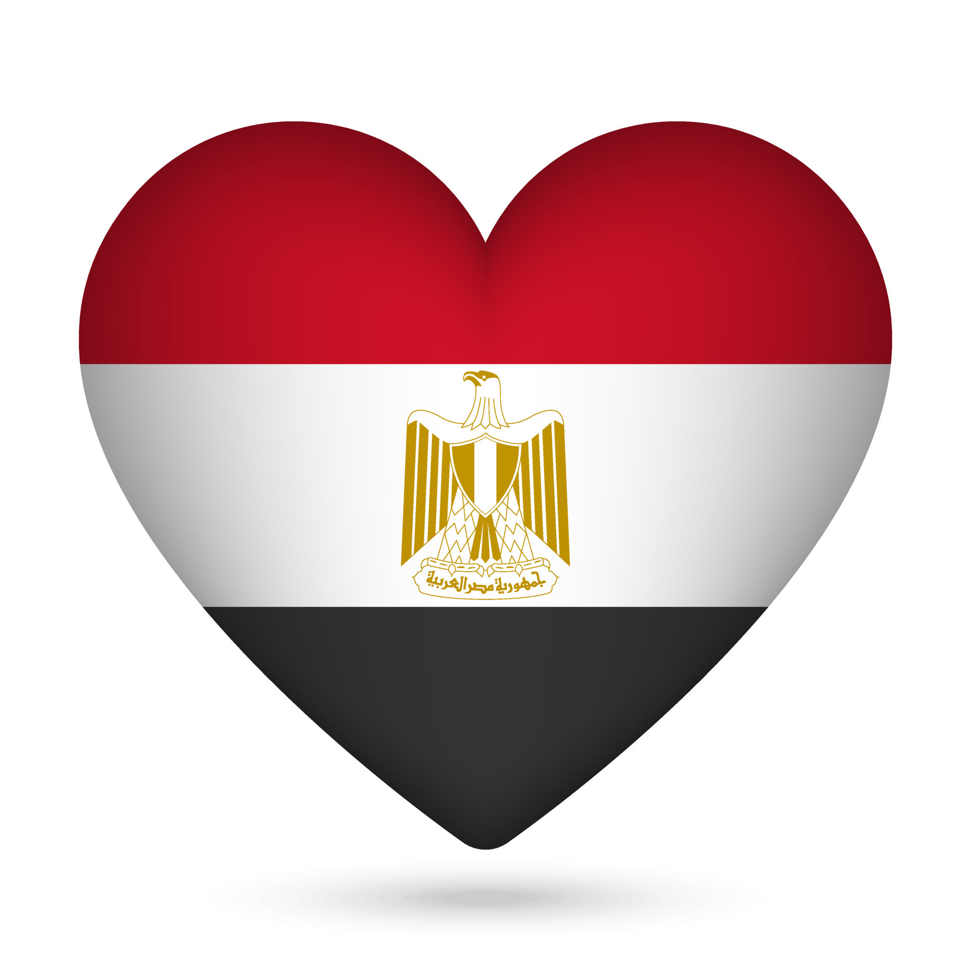 Egypt flag in heart shape. Vector illustration. 22792178 Vector Art at ...