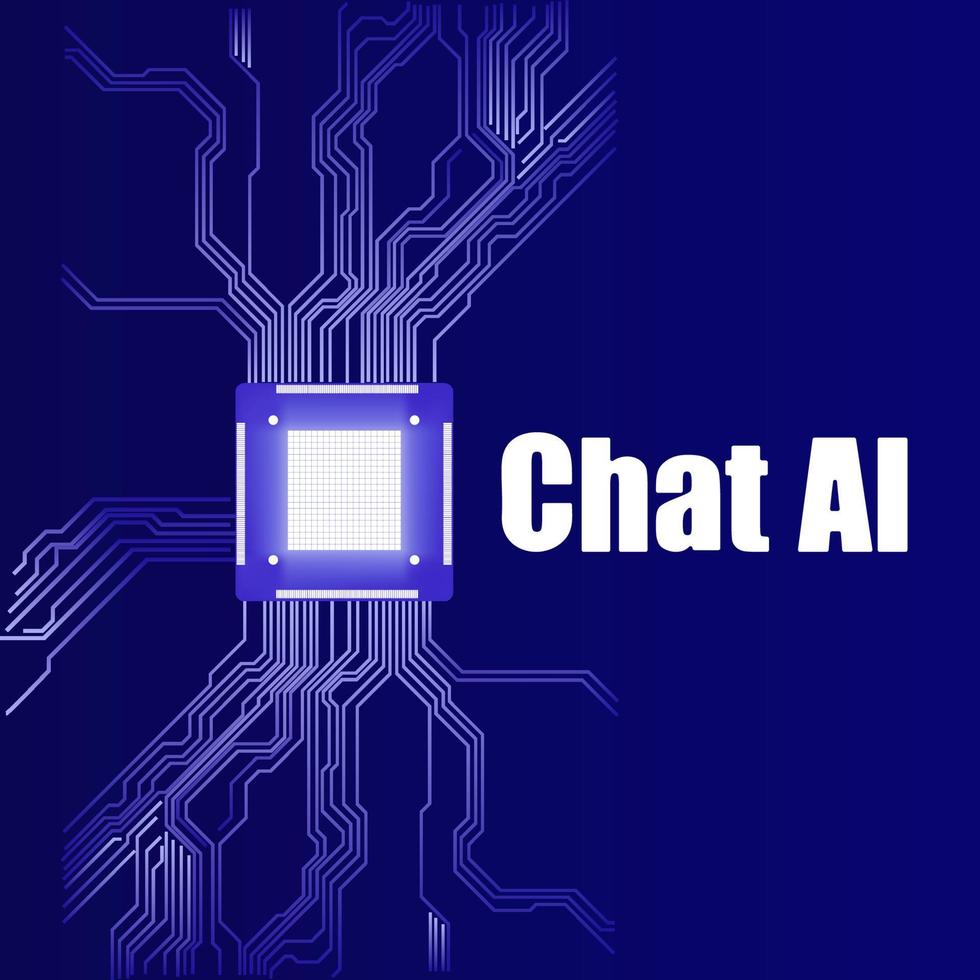 chatbot, utilizando y chateando artificial inteligencia charla larva del moscardón desarrollado por tecnología compañía. digital charla bot, robot solicitud, conversacion asistente concepto. optimizando idioma modelos para diálogo vector