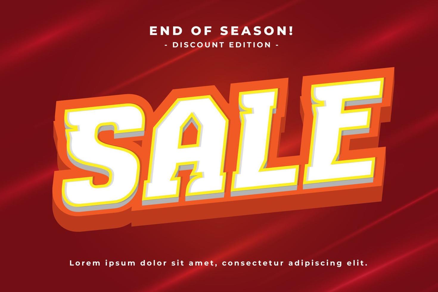 Sale Big Promo Text Effect vector