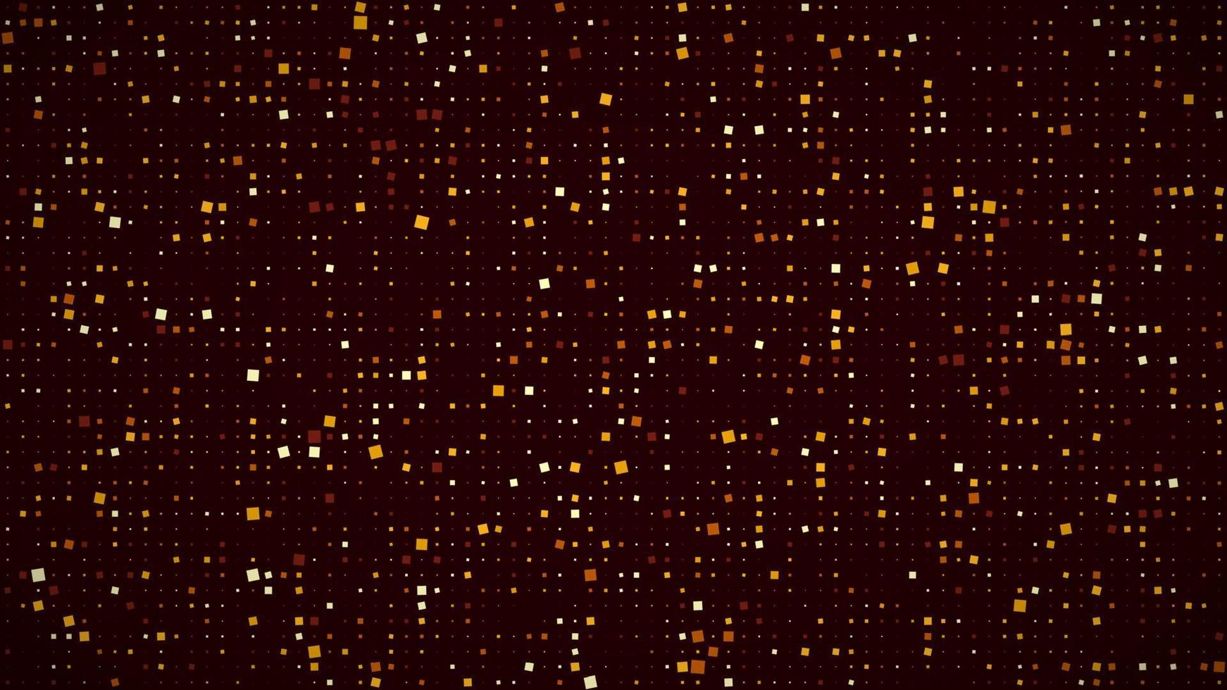 Abstract geometric background of squares. Brown pixel background with empty space. Vector illustration.