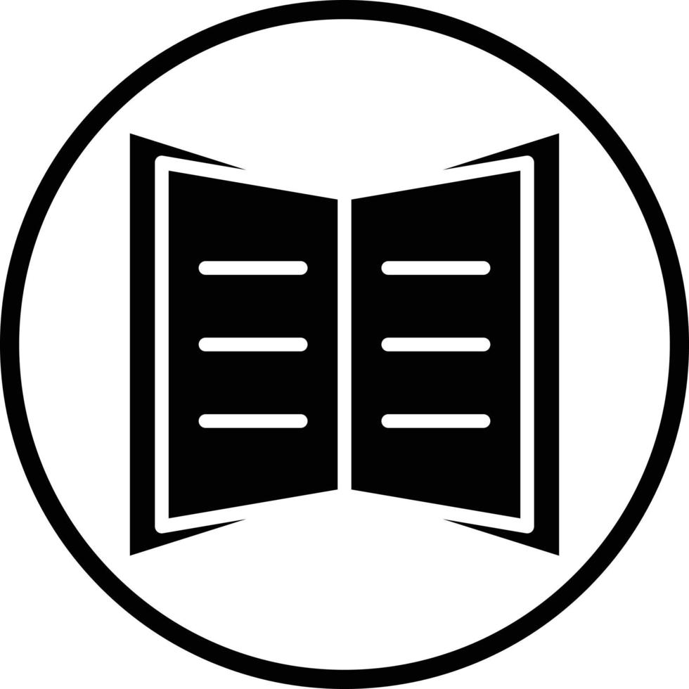 Open Book Vector Icon Design