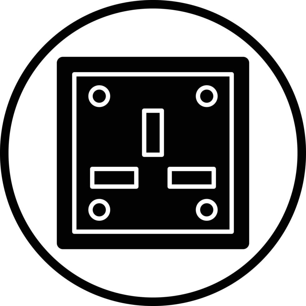 Wall Socket Vector Icon Design