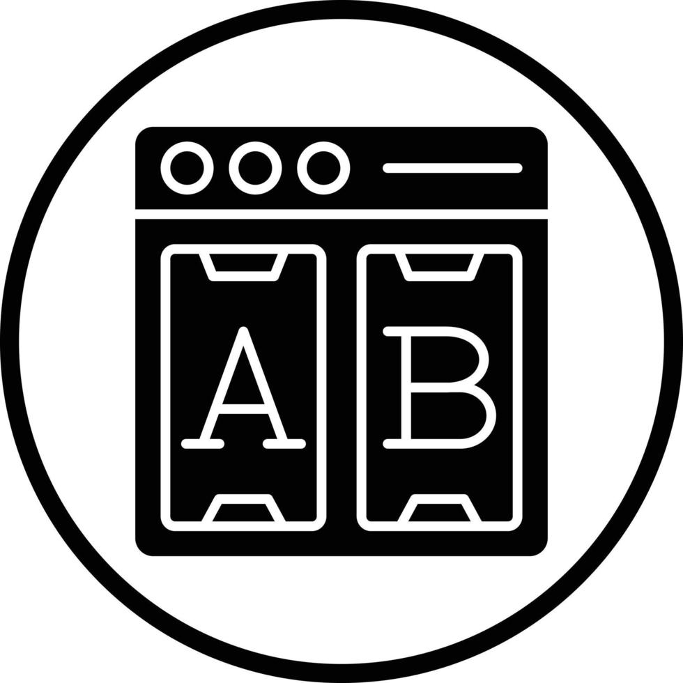 Ab Testing Vector Icon Design