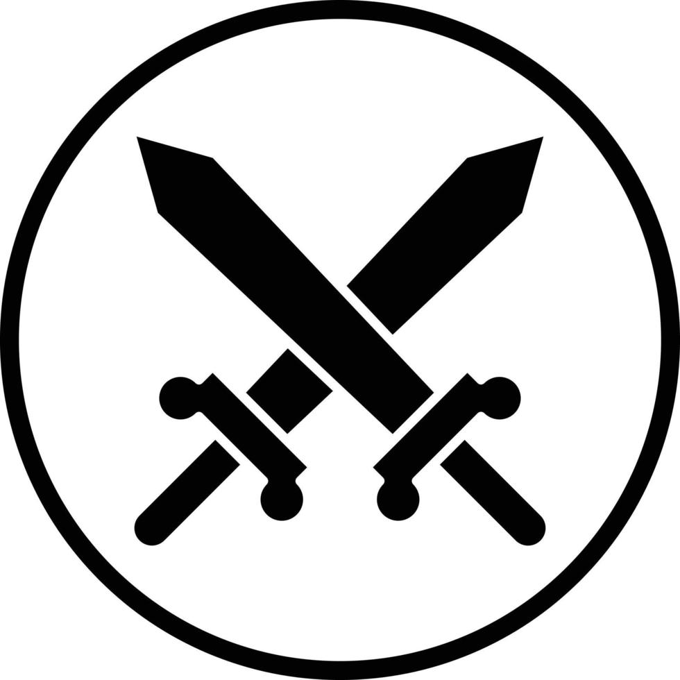 diseño de icono de vector de espada