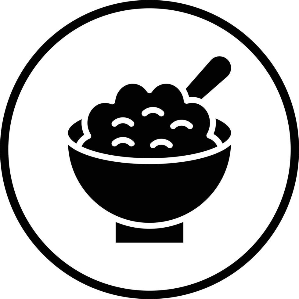 Cereal Bowl Vector Icon Design