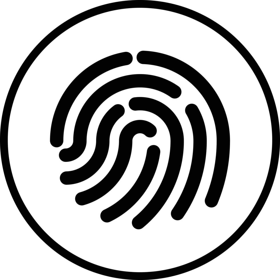 Fingerprint Vector Icon Design