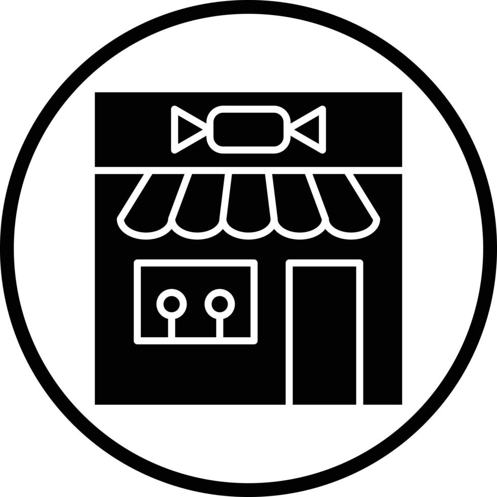 diseño de icono de vector de tienda de dulces