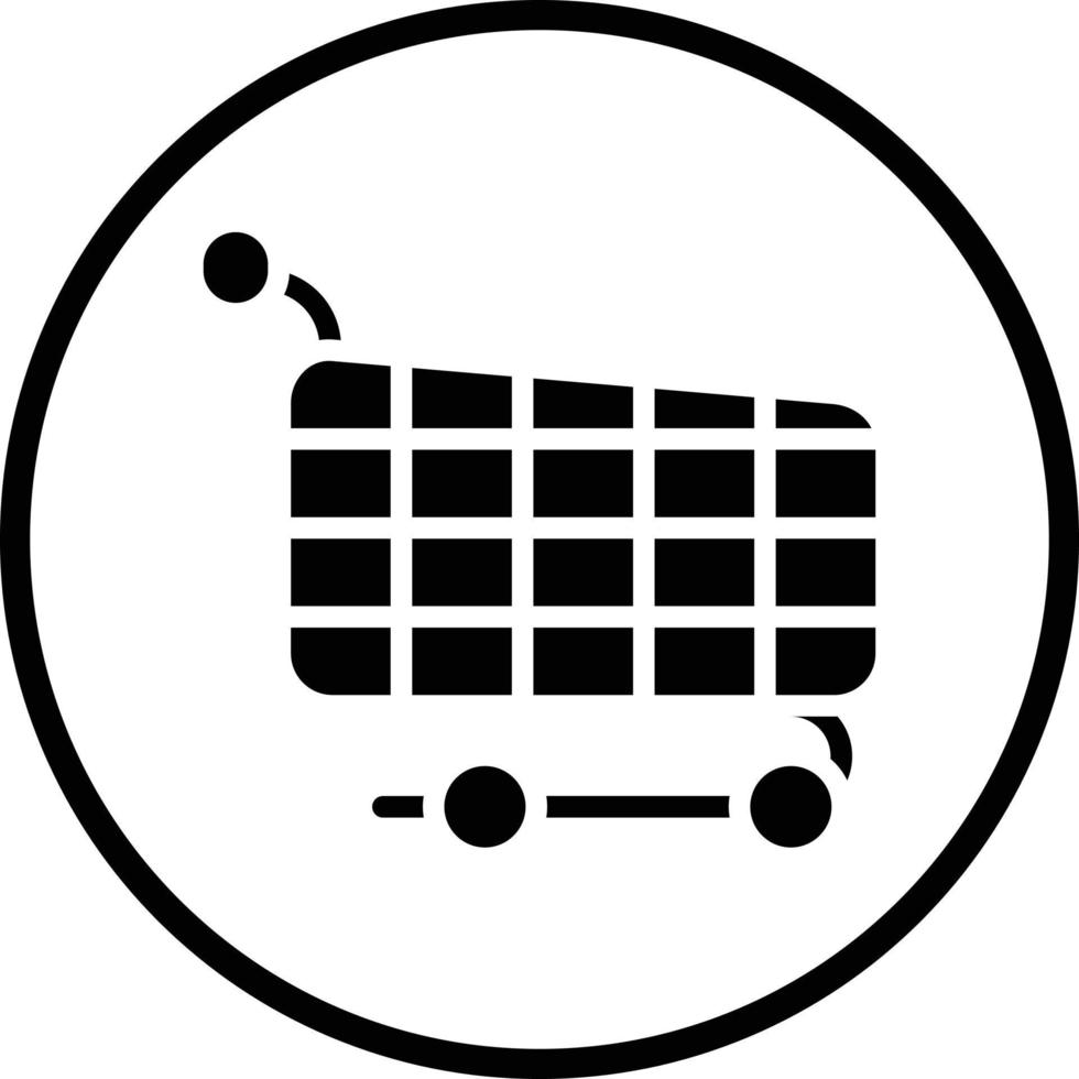 Trolley Vector Icon Design