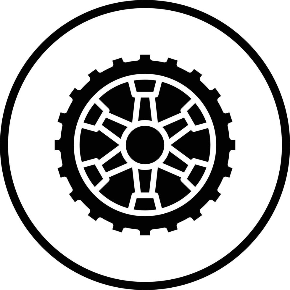 Wheel Vector Icon Design