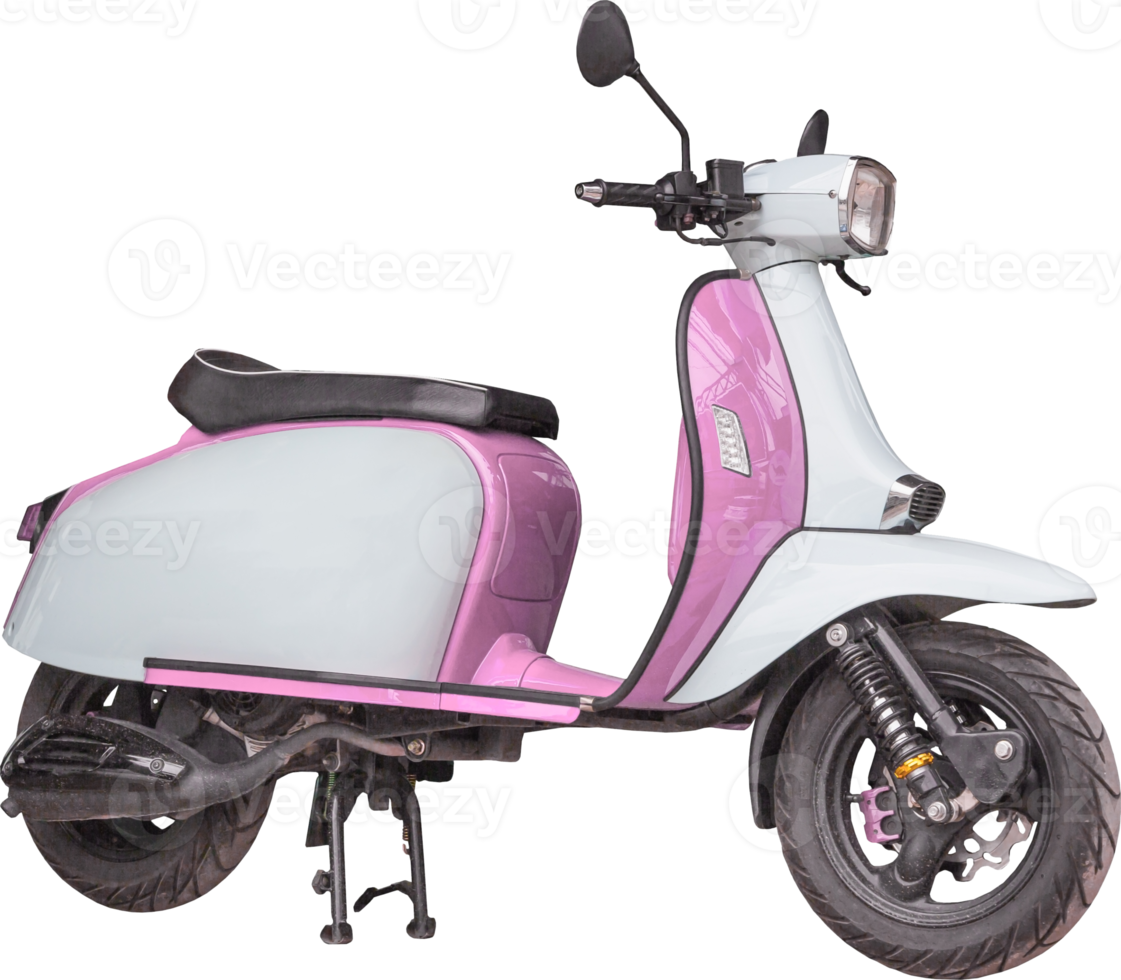 Pink and white motorcycle png
