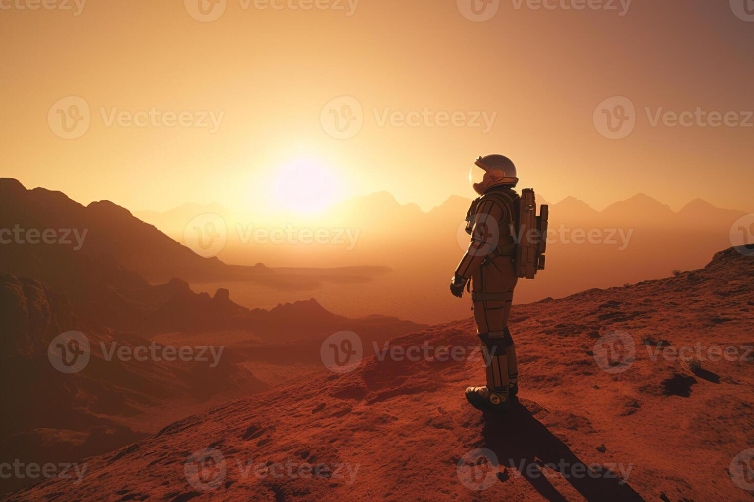 The success of the astronaut's mission on Mars. photo
