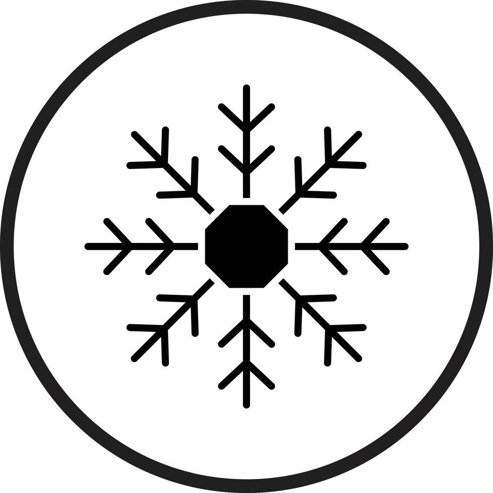 diseño de icono de vector de copo de nieve