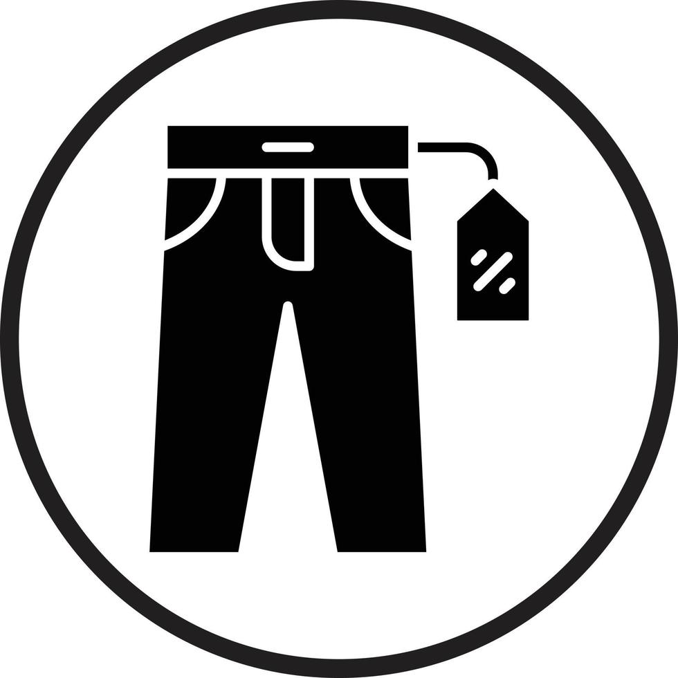 pantalón rebaja vector icono diseño