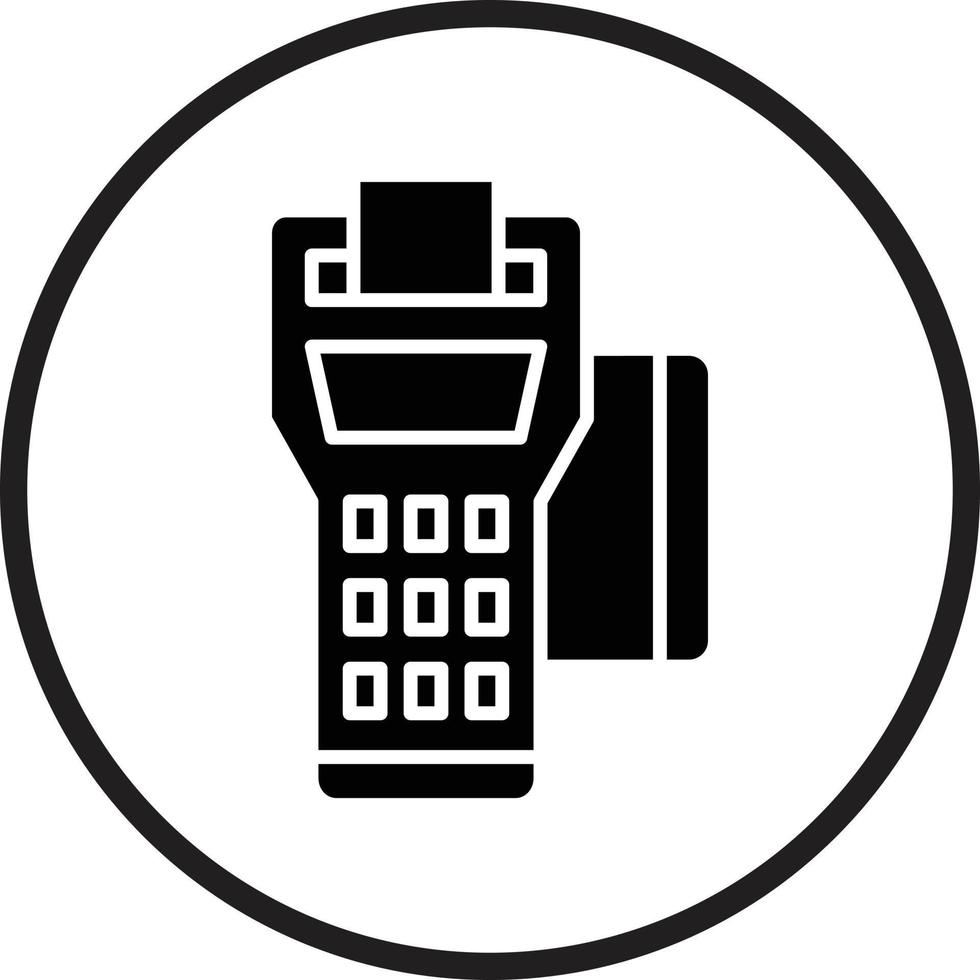 diseño de icono de vector de terminal pos