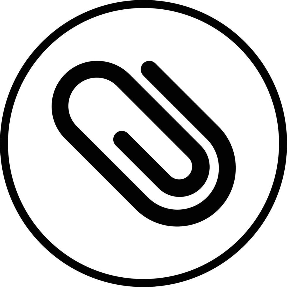 Paperclip Vector Icon Design