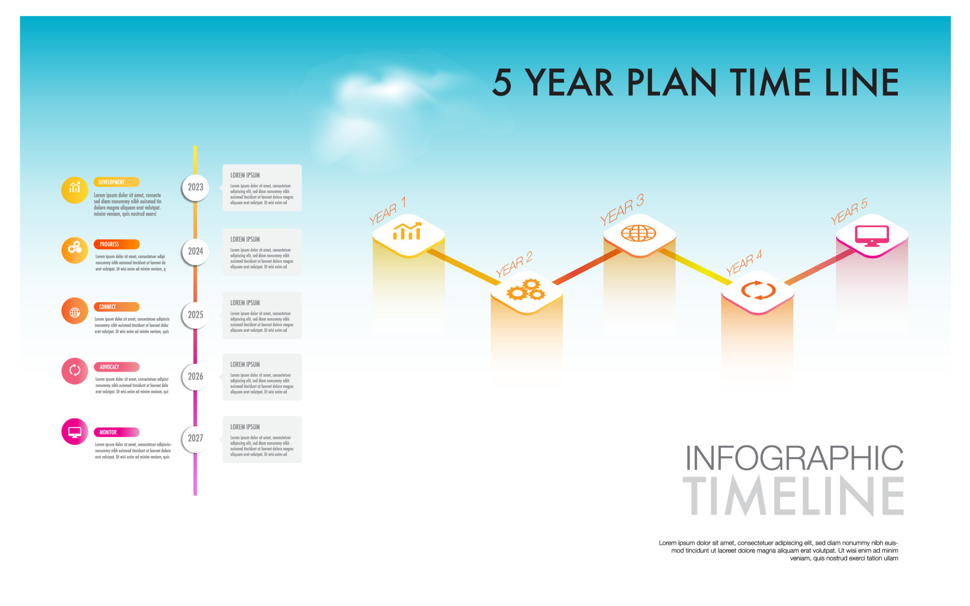 5 Stage Creative Timeline  Project Timeline Templates ❘ My