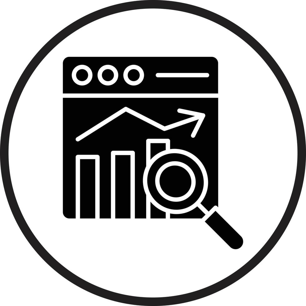 Market Analysis Vector Icon Design