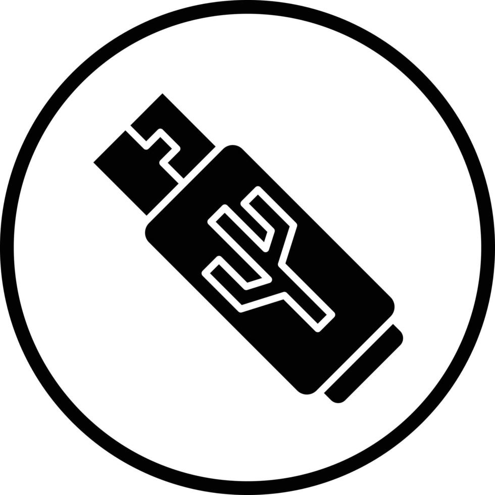 Usb Drive Vector Icon Design