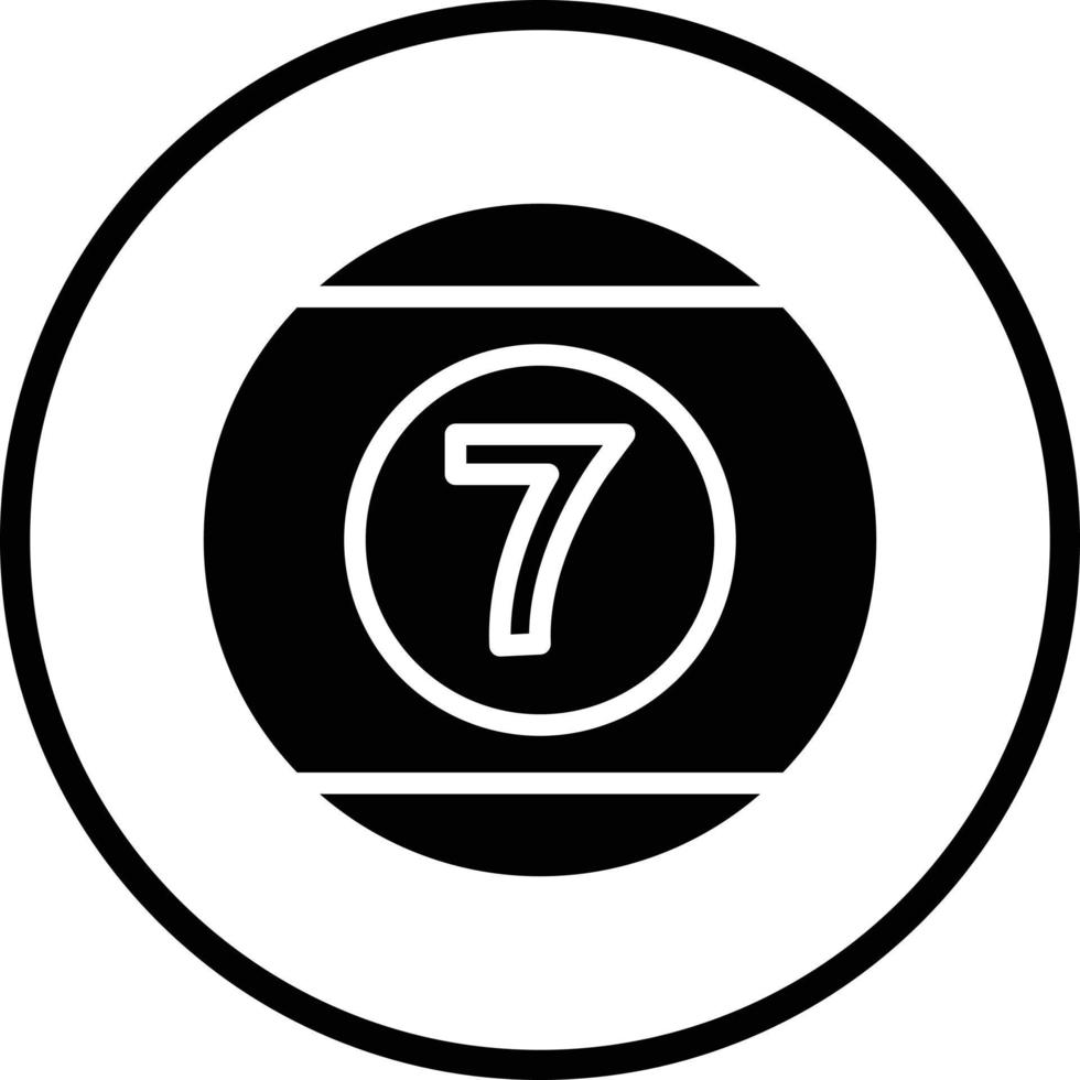 Pool Ball Vector Icon Design
