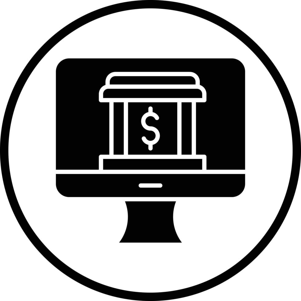 Online Banking Vector Icon Design