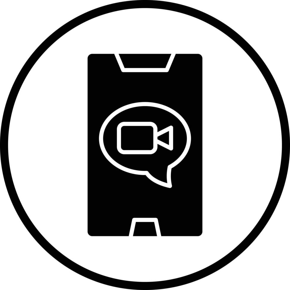 Video Call Vector Icon Design