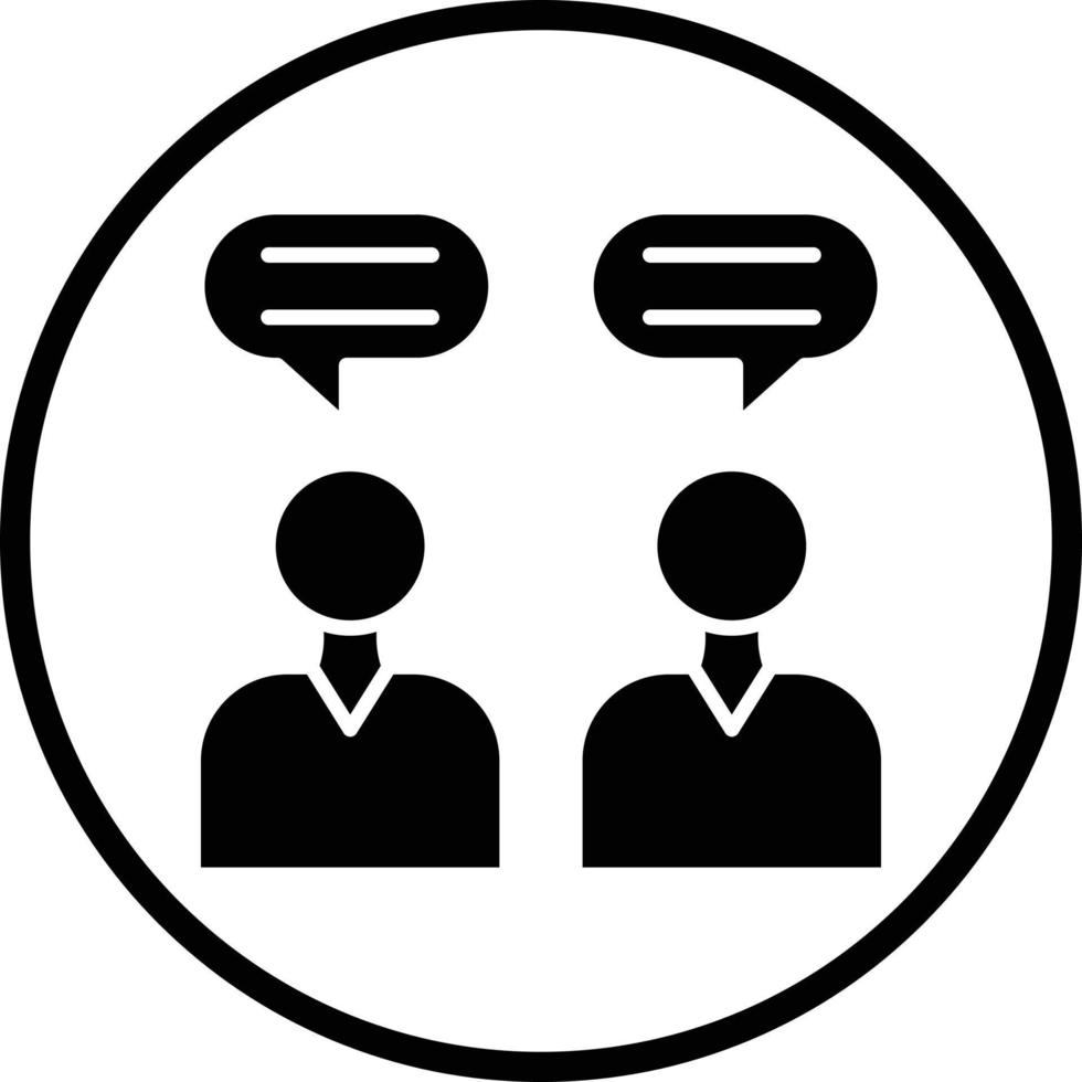 Dialogue Vector Icon Design