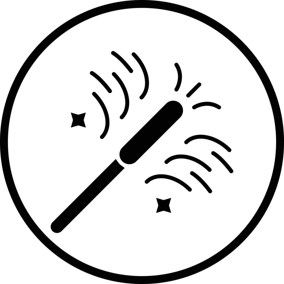 Sparkler Vector Icon Design