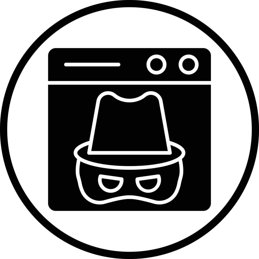 Dark Web Vector Icon Design