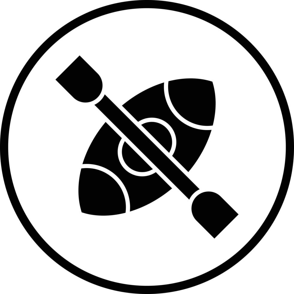 diseño de icono de vector de kayak