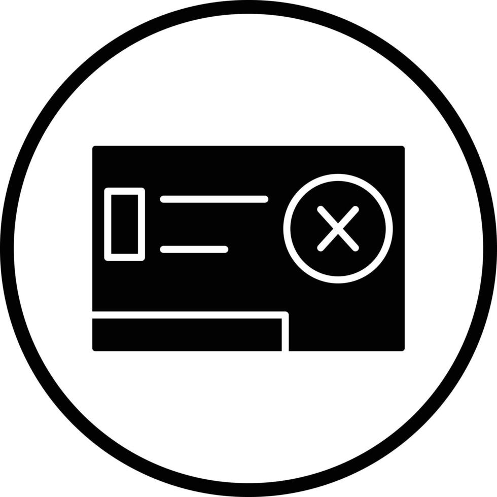 Denied Vector Icon Design