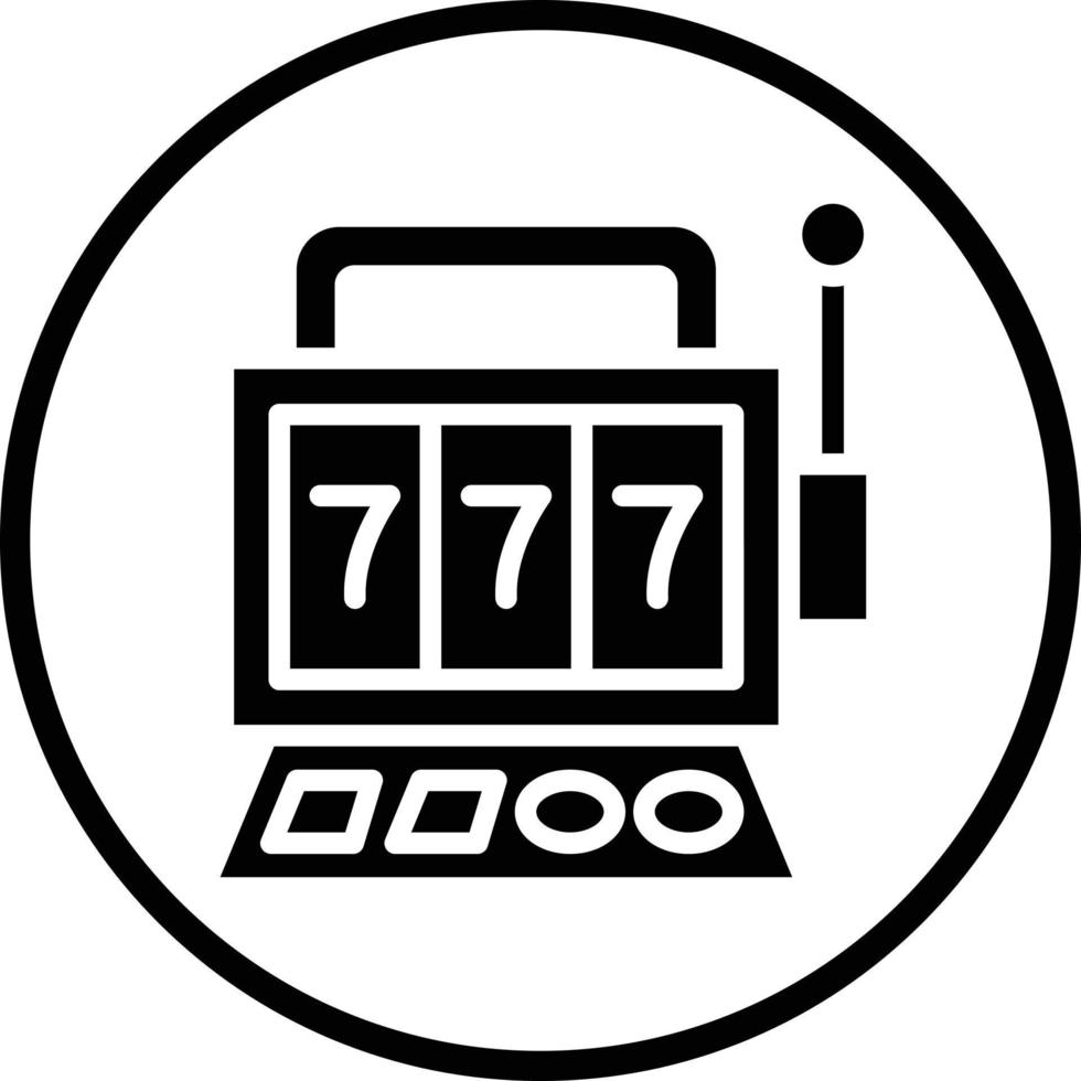 Slot Machine Vector Icon Design