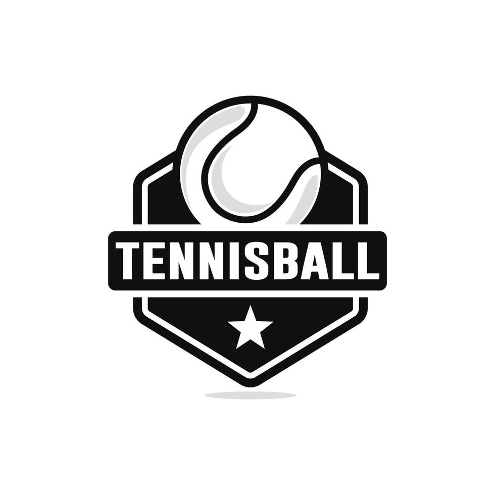 vector de diseño de logotipo de tenis