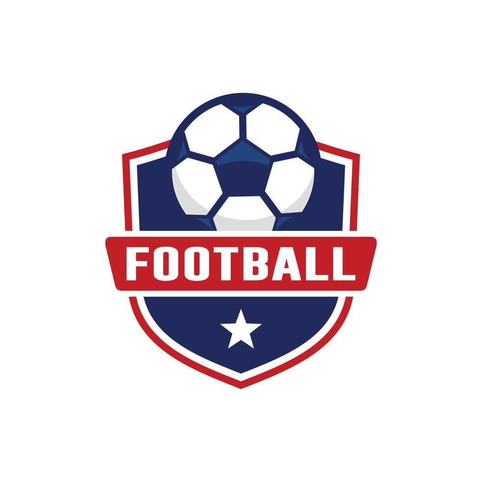 Football soccer logo design vector