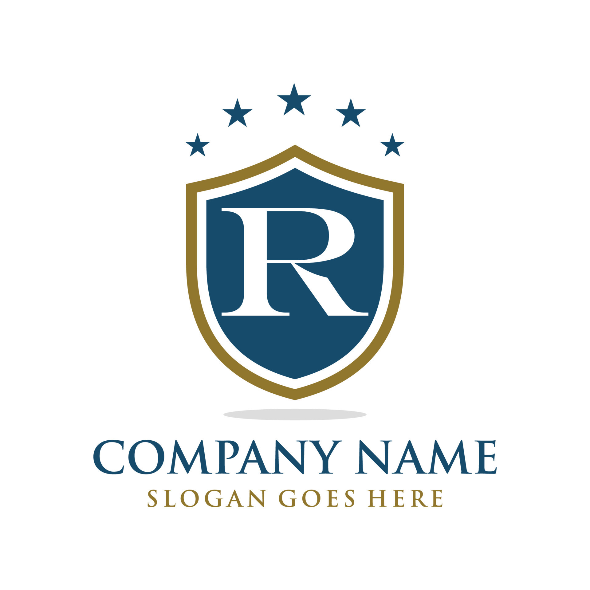 Letter R shield logo design vector 22795095 Vector Art at Vecteezy