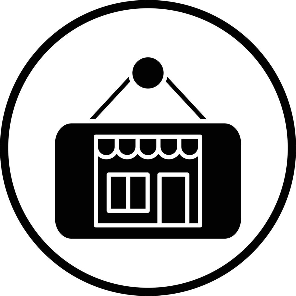 Store Sign Vector Icon Design