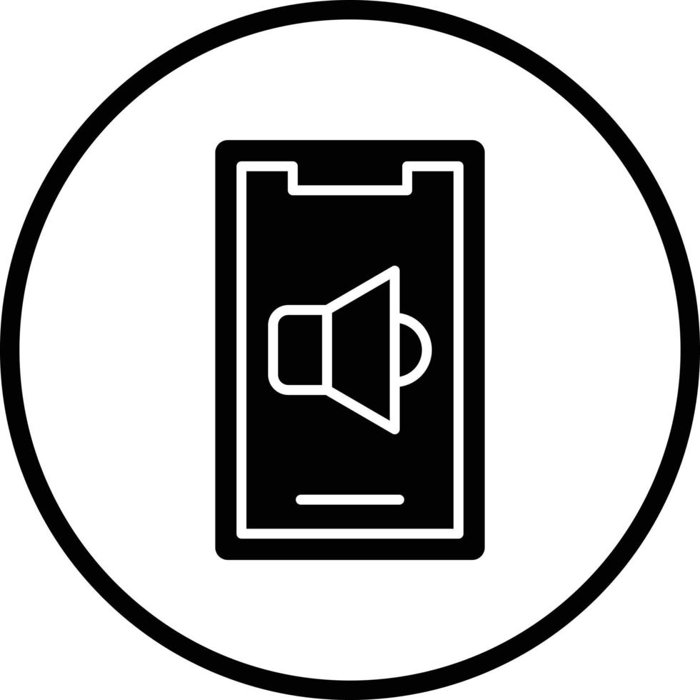 Mobile Speaker Vector Icon Design