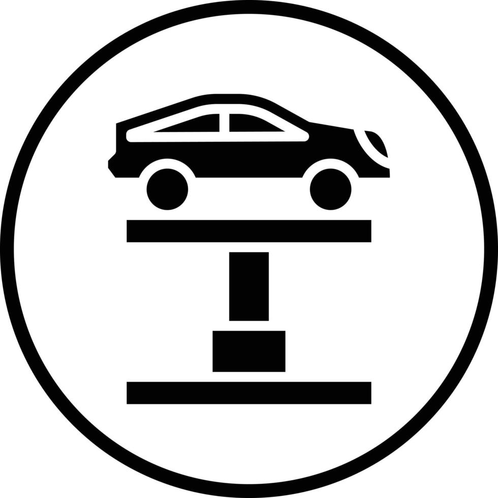 Car Lift Vector Icon Design