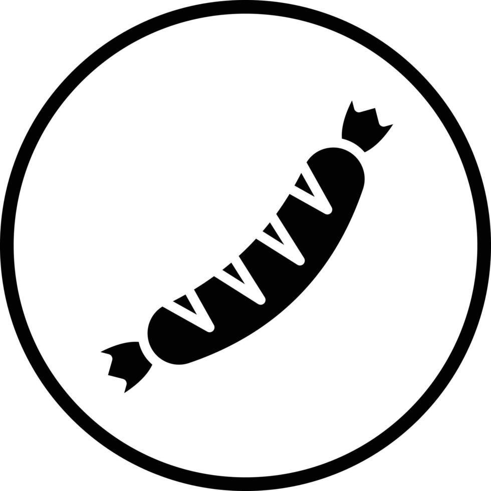 Sausage Vector Icon Design